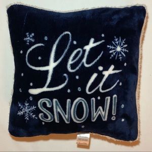 Let It Snow Throw Pillow